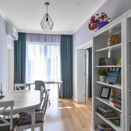 - The Blue - 1bd With Artistic Interior Design By Flat Mаnager Apartment *